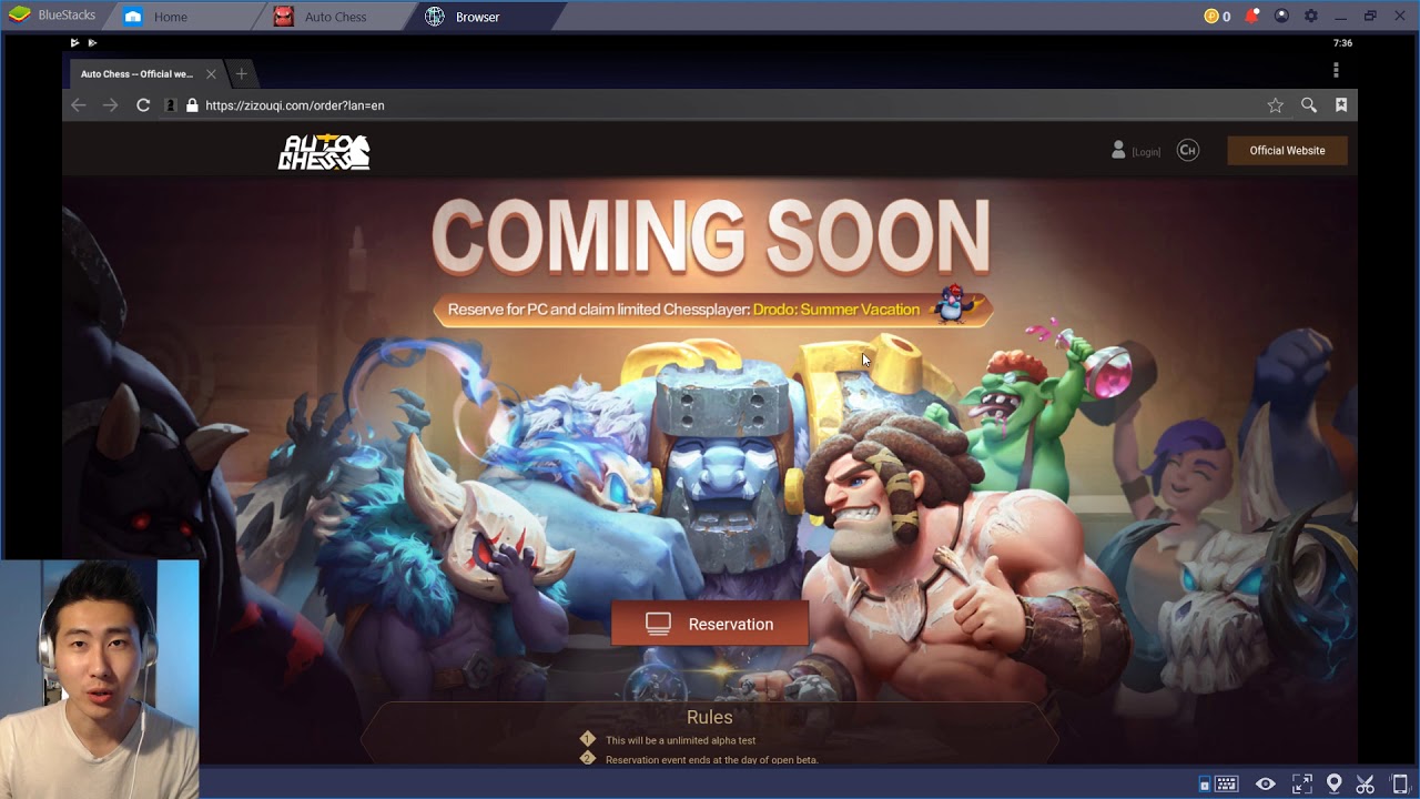 Auto Chess Mobile Reserve PC for a Special Reward! How to make a Dragonest Account, Drodo Account